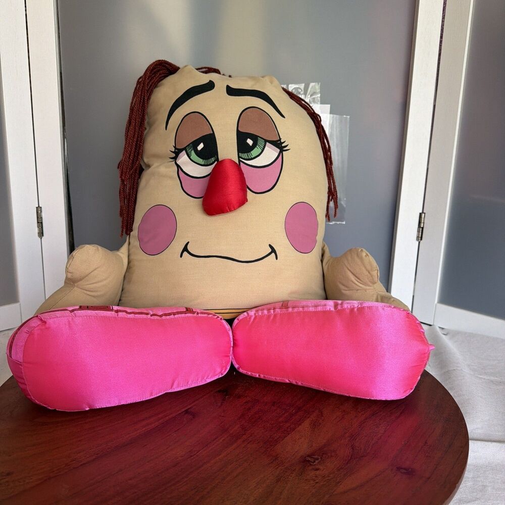 Vintage Pillow People "Big Footsteps" 7" Stuffed Toy Doll Plush Can Hang 1985